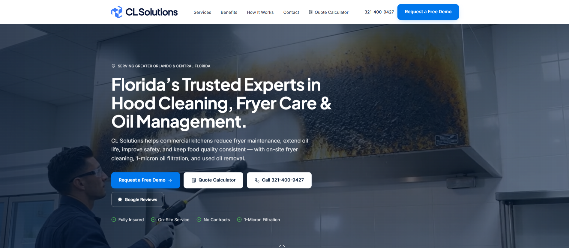 CL Solutions website preview