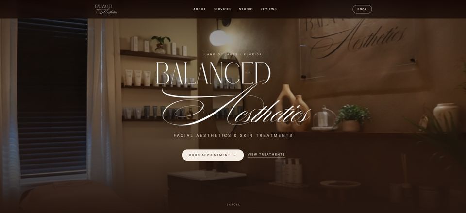 Balanced Aesthetics website preview